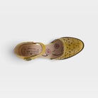 L'Artiste Visionary ankle strap shoes in Yellow, top view