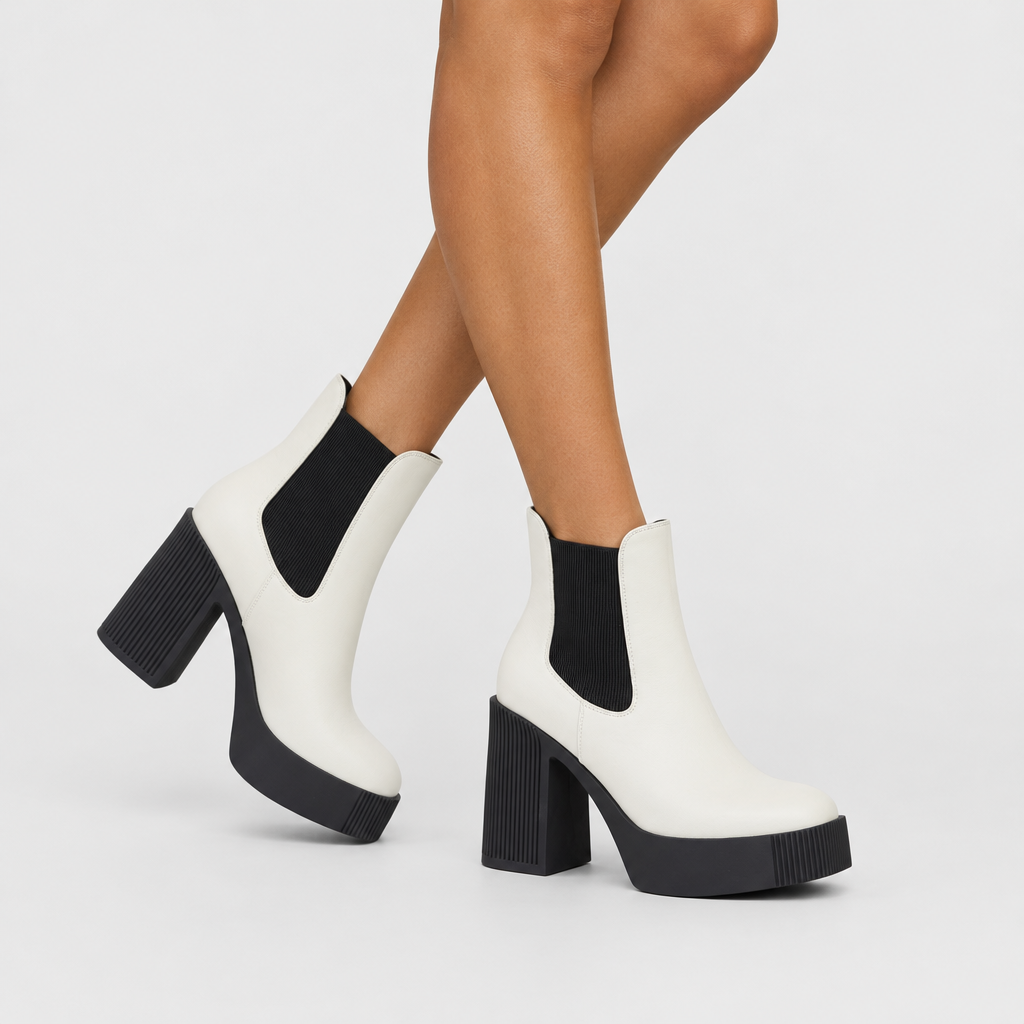 Azura Vloaceous Bone Boot - on-foot view