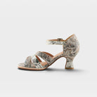 L'Artiste Waltz-Fleur sandals in Grey Multi, side view
