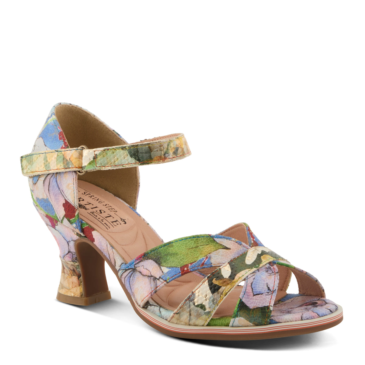 L'Artiste L'ARTISTE WALTZ SANDALS sandal in lilac multi with handcrafted leather design
