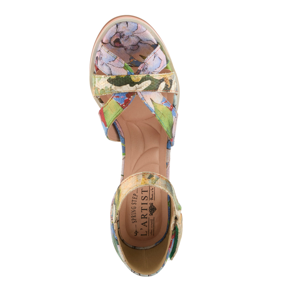 L'Artiste L'ARTISTE WALTZ SANDALS sandal in lilac multi with handcrafted leather design