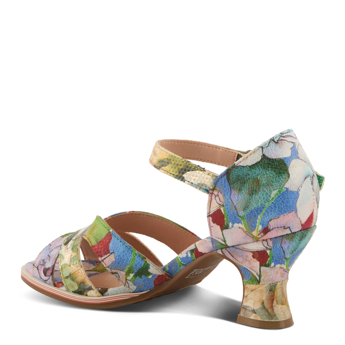 L'Artiste L'ARTISTE WALTZ SANDALS sandal in lilac multi with handcrafted leather design