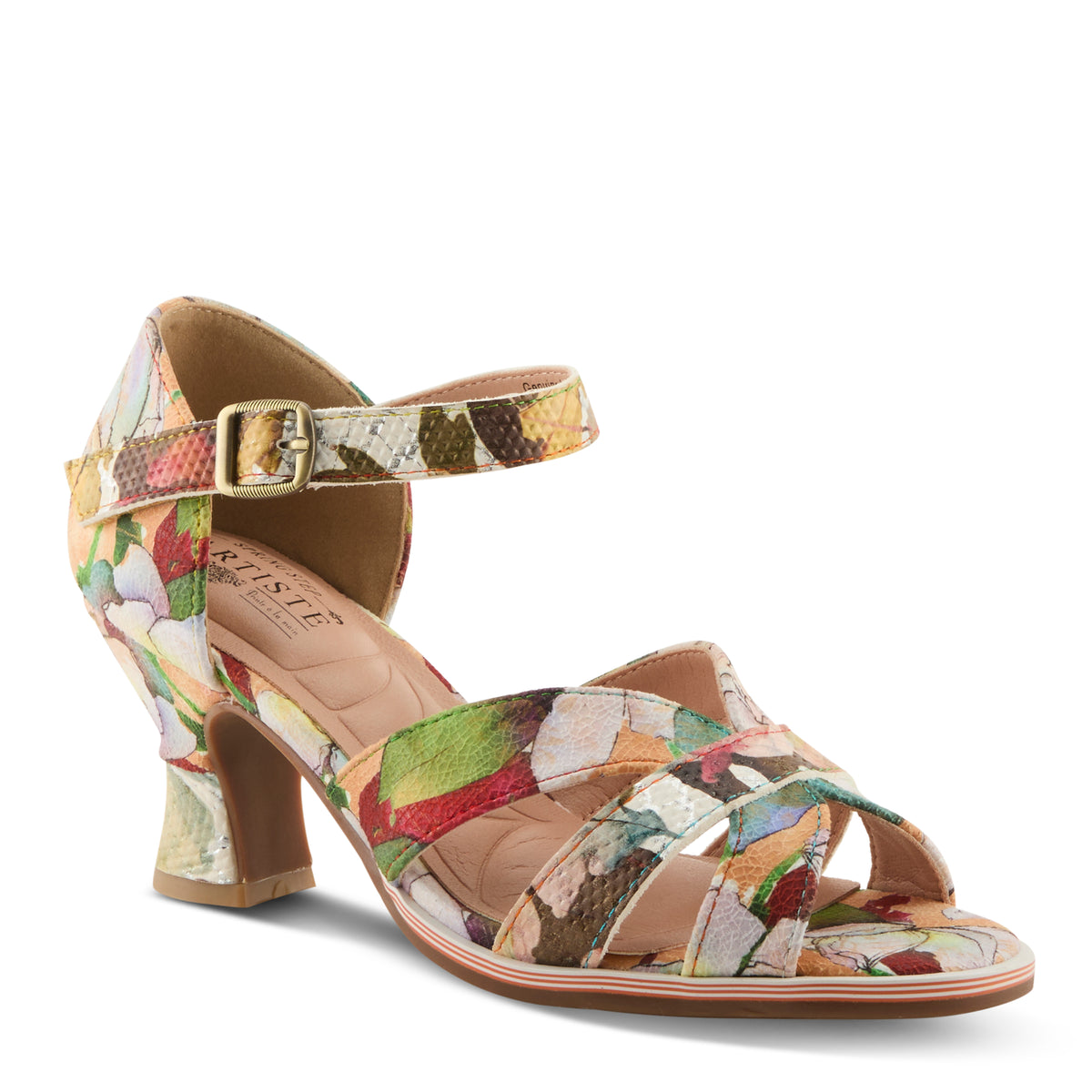 L'Artiste L'ARTISTE WALTZ SANDALS sandal in lilac multi with handcrafted leather design