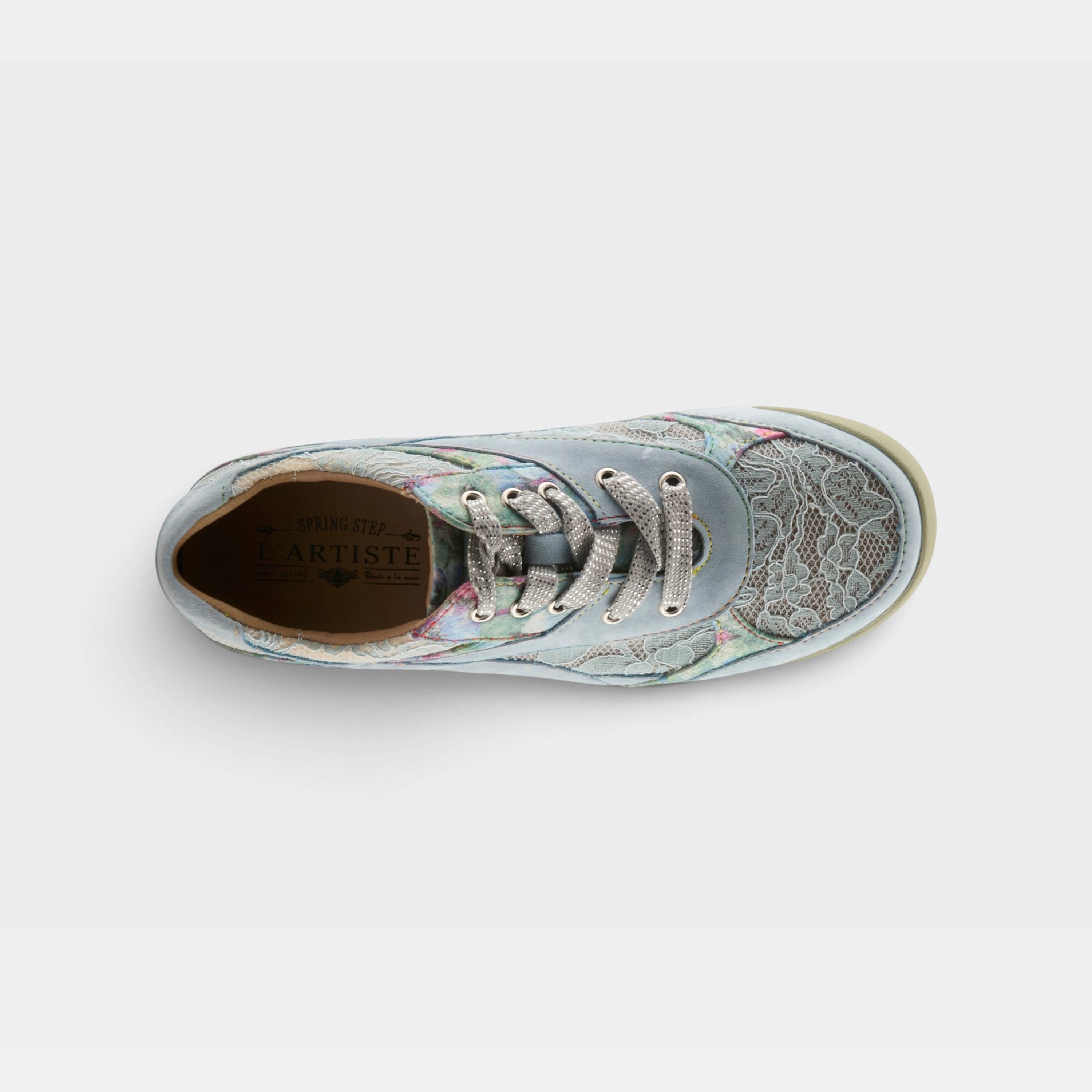 L'Artiste Wavehello sneaker in Light Blue, top view