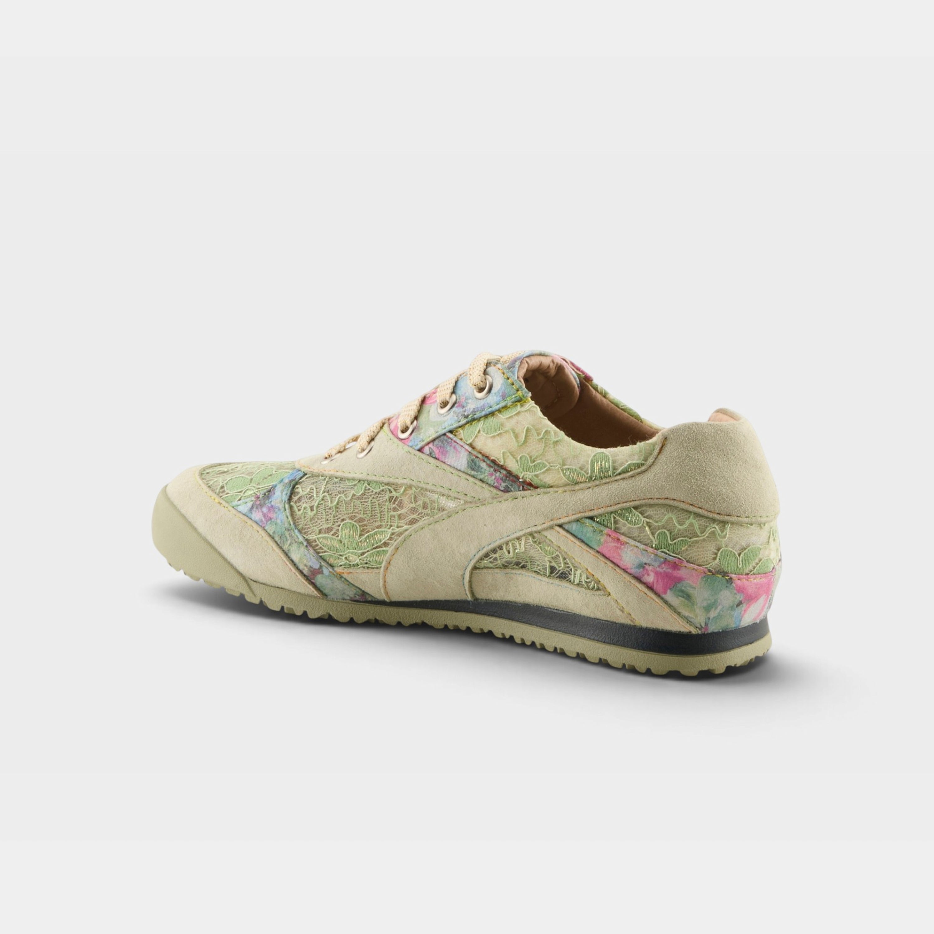 L'Artiste Wavehello sneaker in Mint Green, alternate angle view