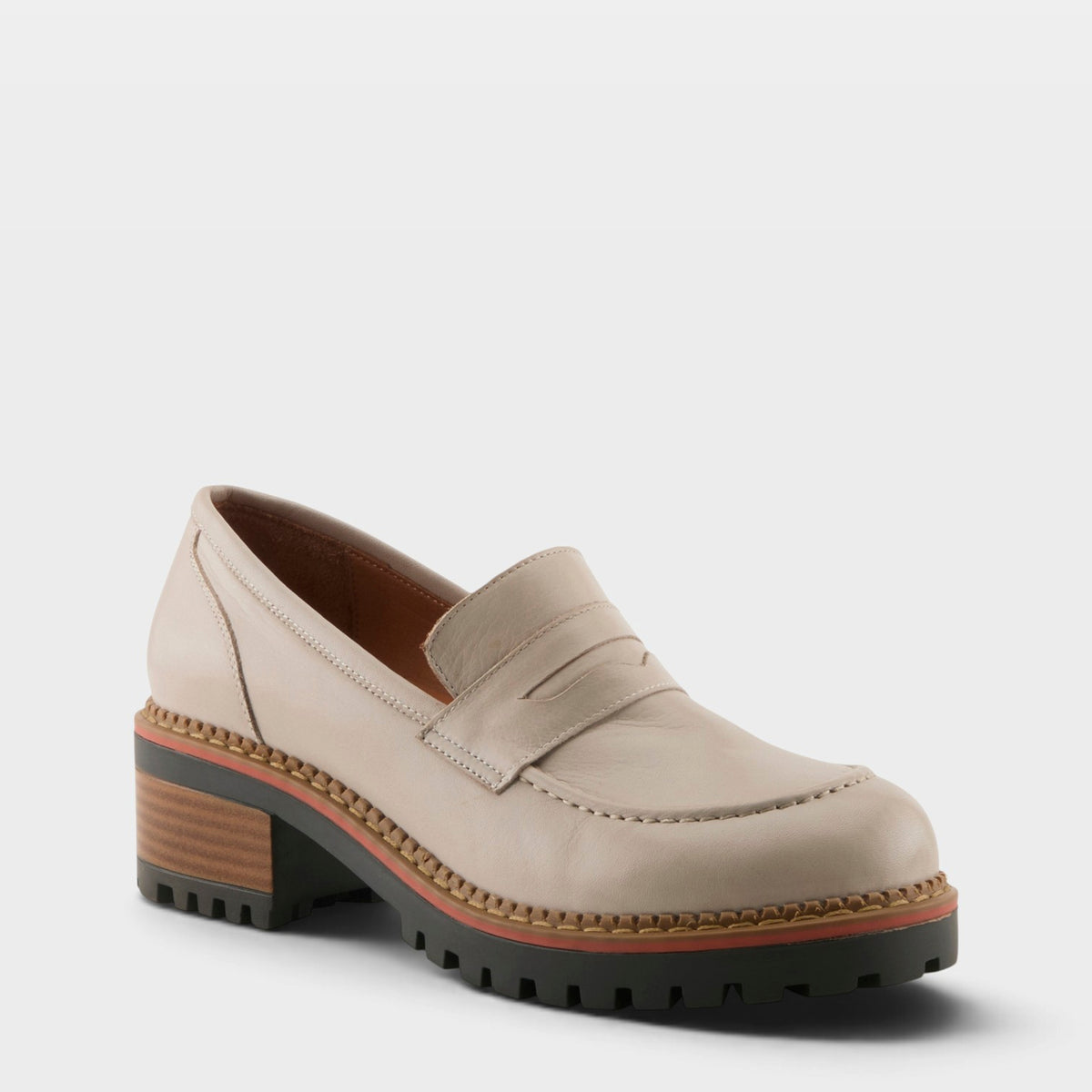 Spring Step Wexford Shoes in Light Grey, front view