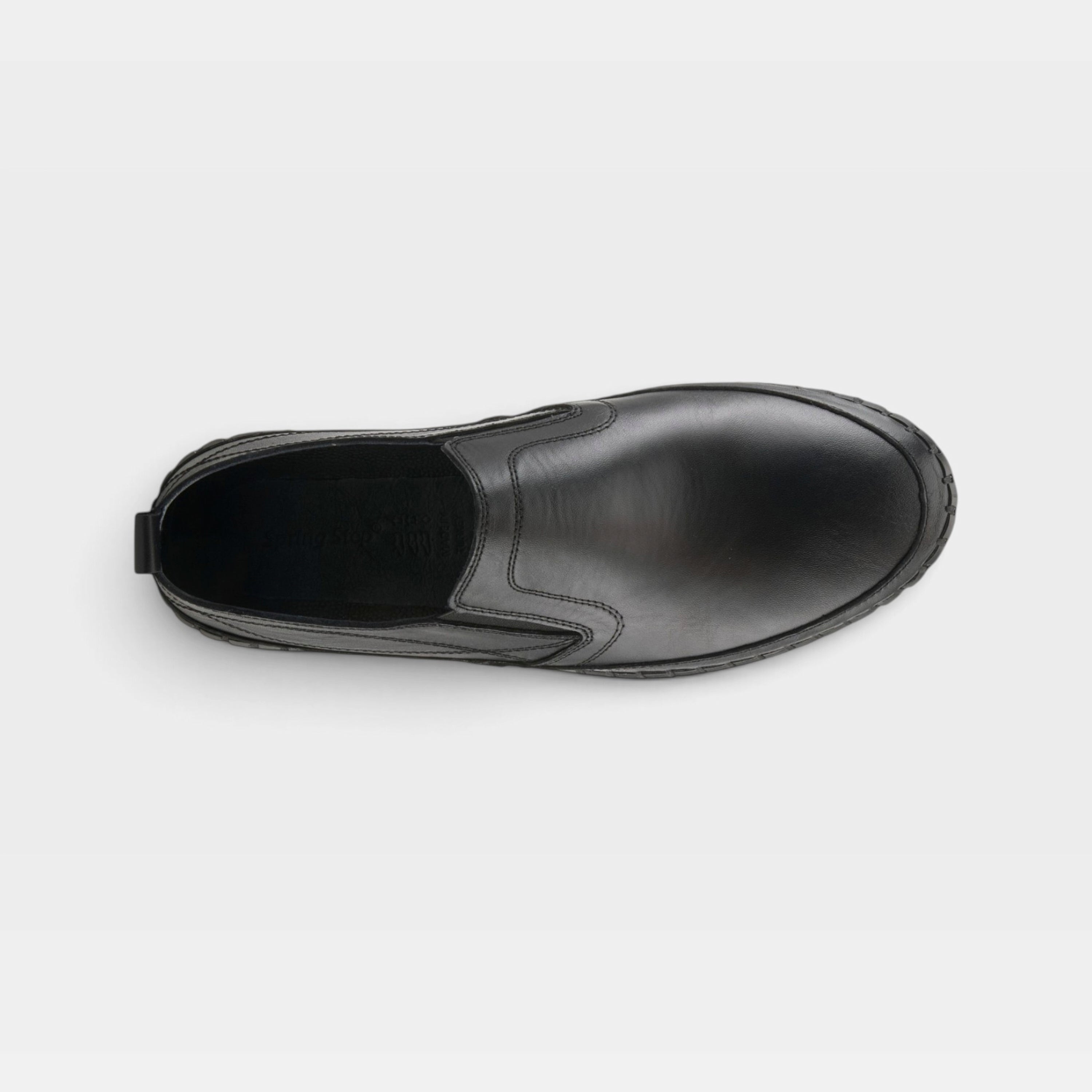 Spring Step Men Whip Black Shoe
