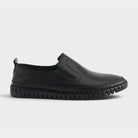 Spring Step Men Whip Black Shoe