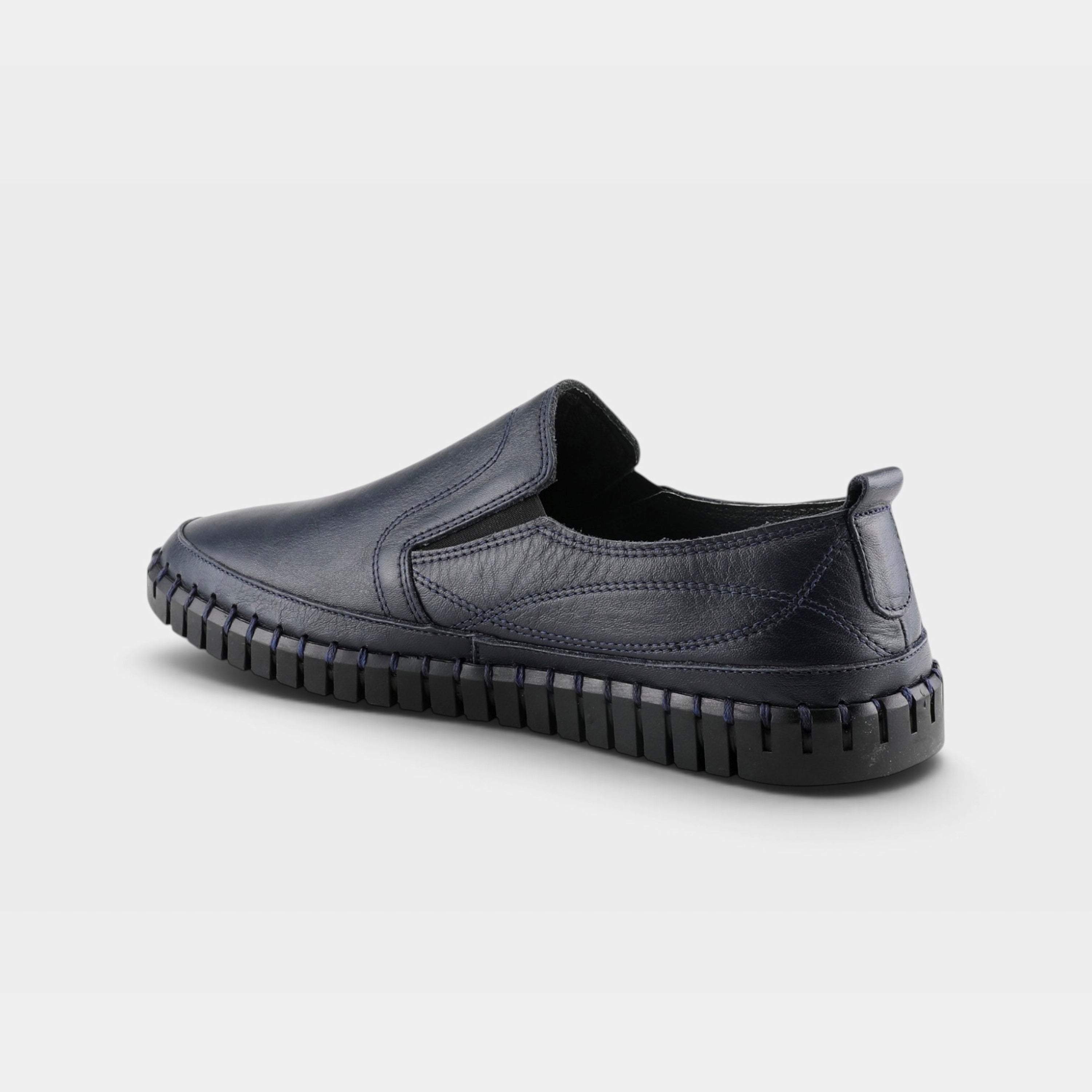 Spring Step Men Whip Navy Shoe