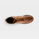 L'Artiste Whitefish boots in Tan Multi, top view