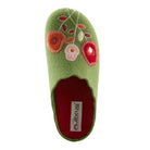 Flexus FLEXUS WILDFLOWER SLIPPER comfort shoe in green with flexible sole