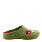 Flexus FLEXUS WILDFLOWER SLIPPER comfort shoe in green with flexible sole