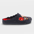 Flexus Wildflower Navy Slipper