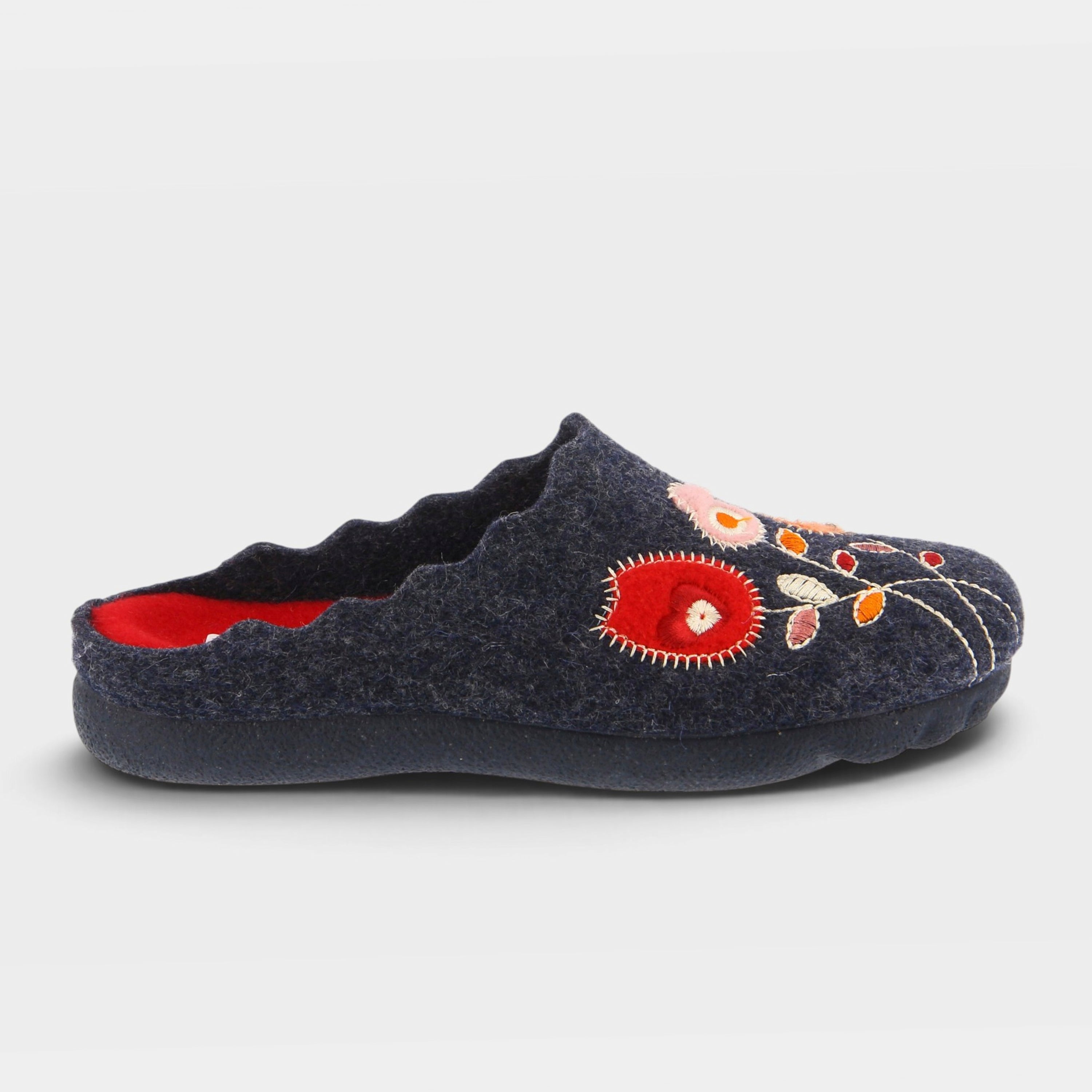 Flexus Wildflower Navy Slipper