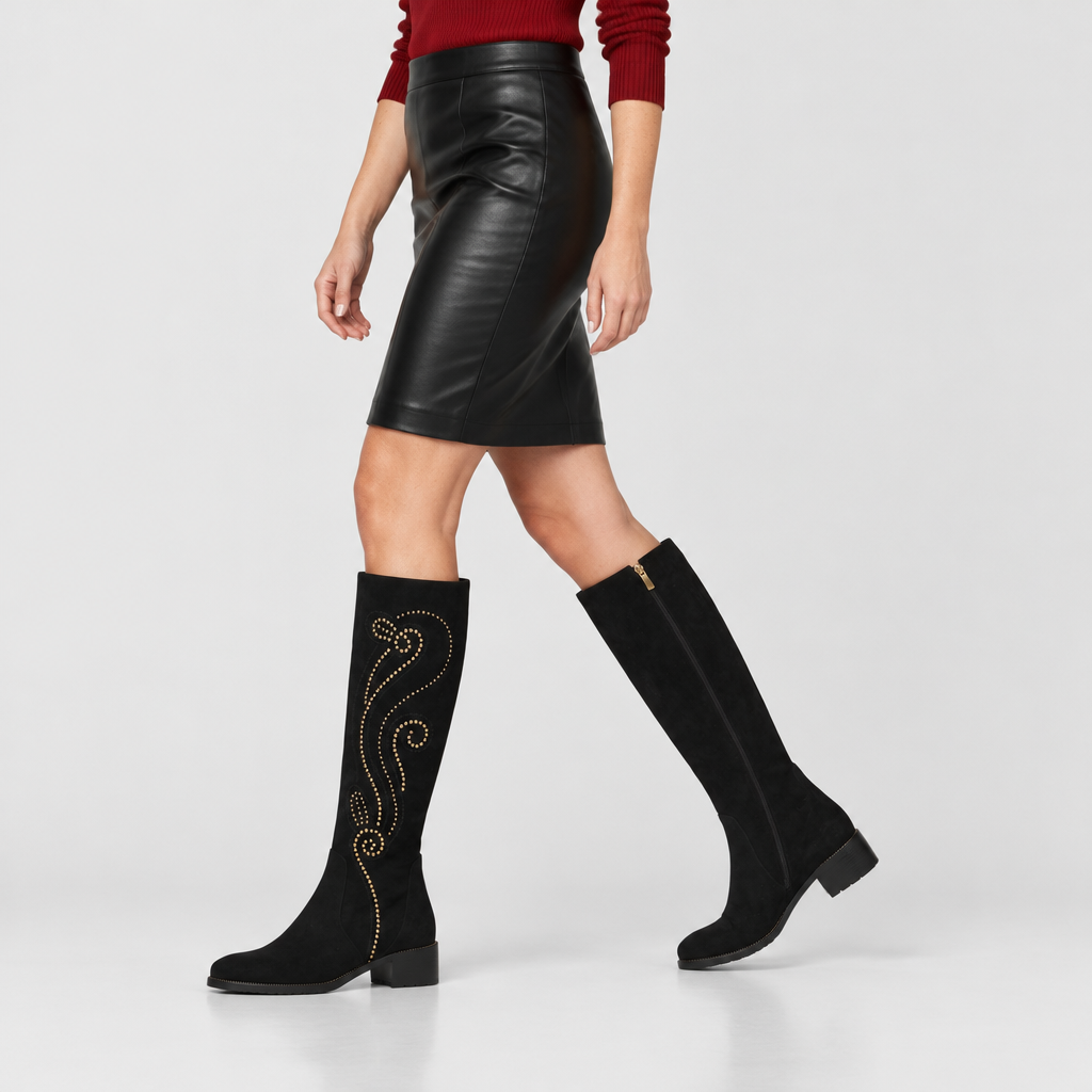 Azura WINDSOR TALL BOOT – on-foot lifestyle view