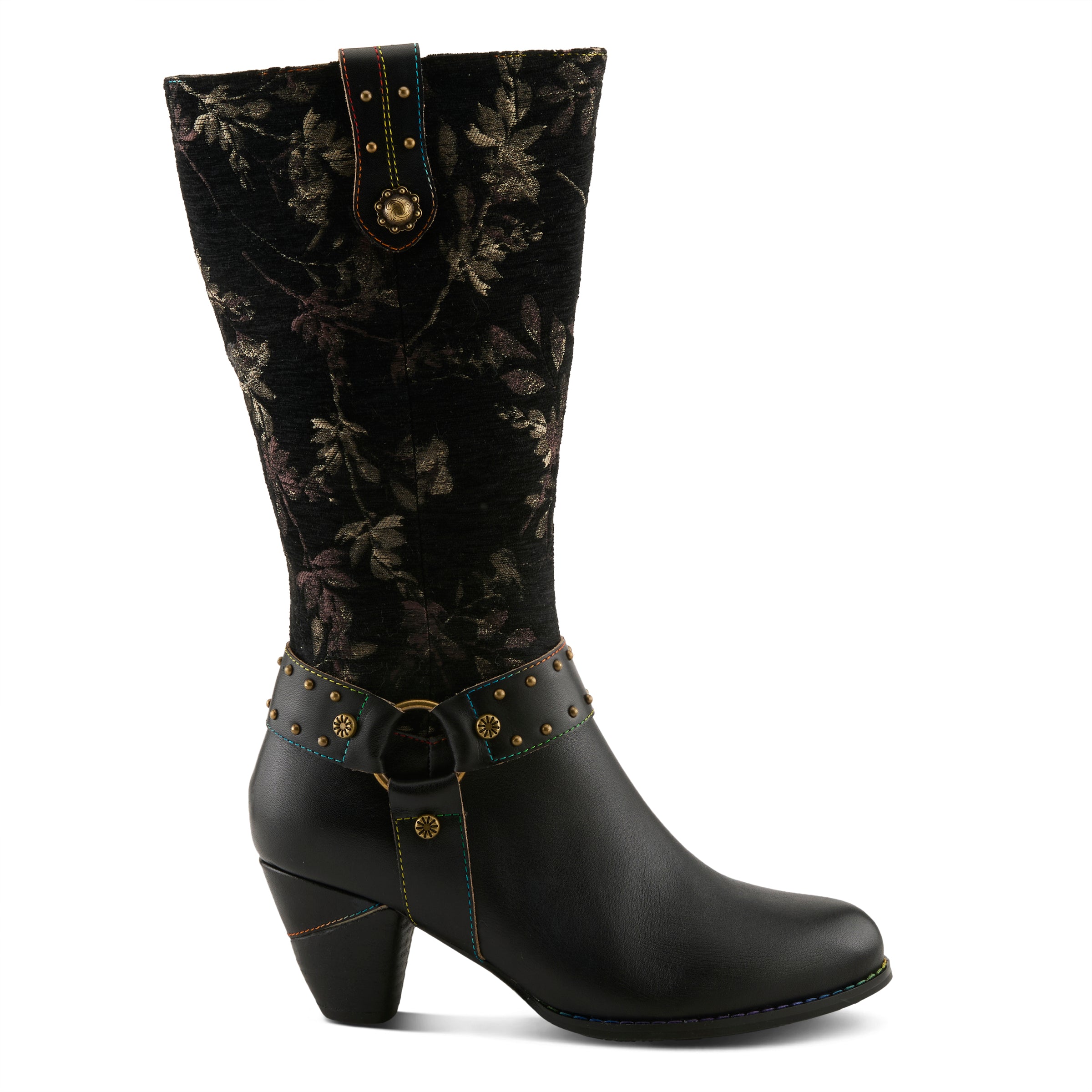 Women's Western Boots: Floral, Black, Trendy – Spring Step Shoes