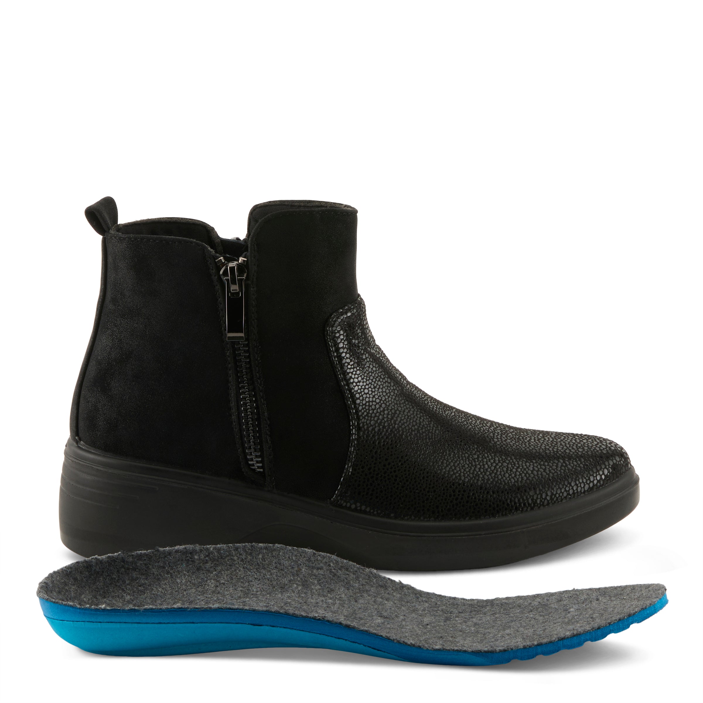 Flexus Yancey Boots: Wedge Booties – Spring Step Shoes