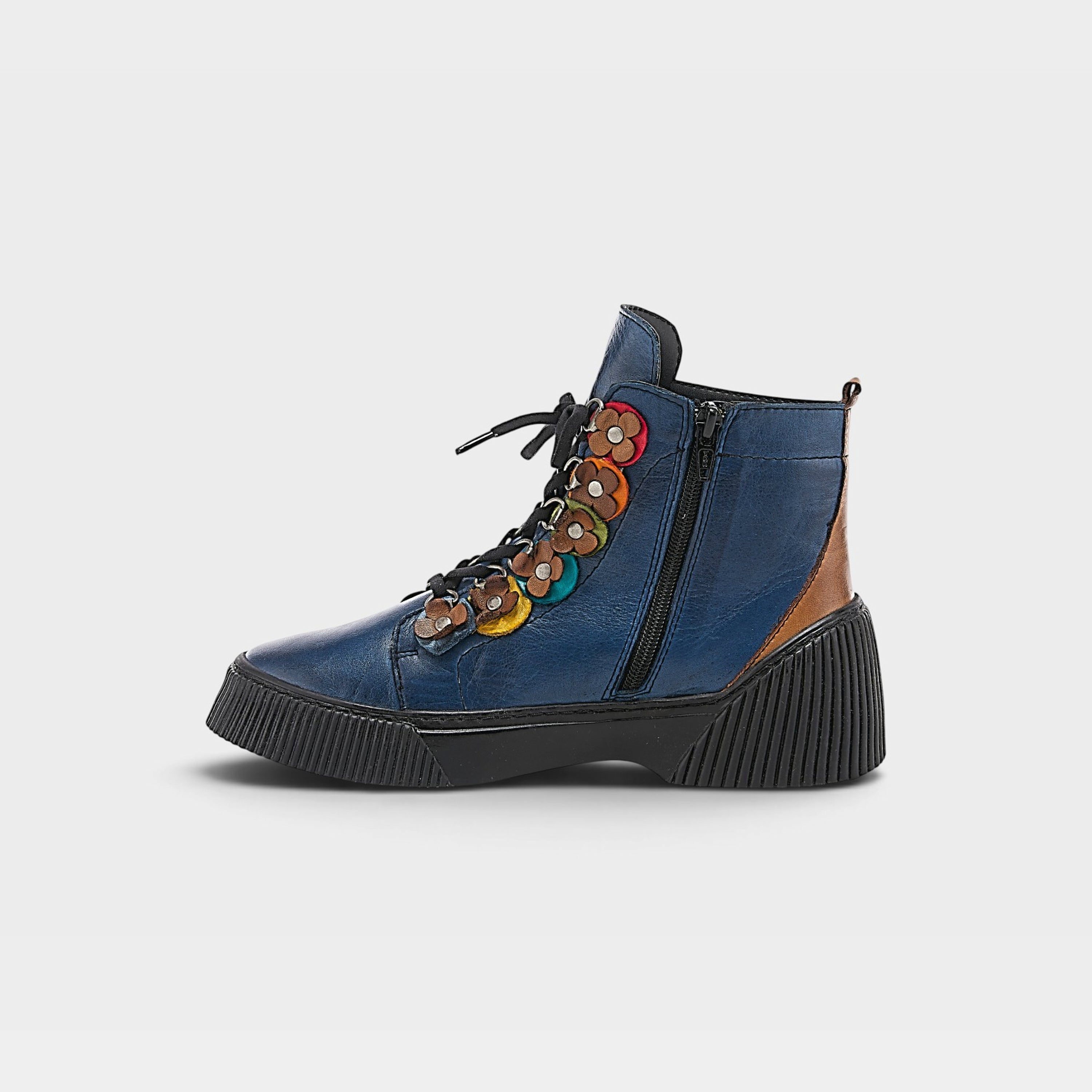 Spring Step Yeba Blue Multi Shoe