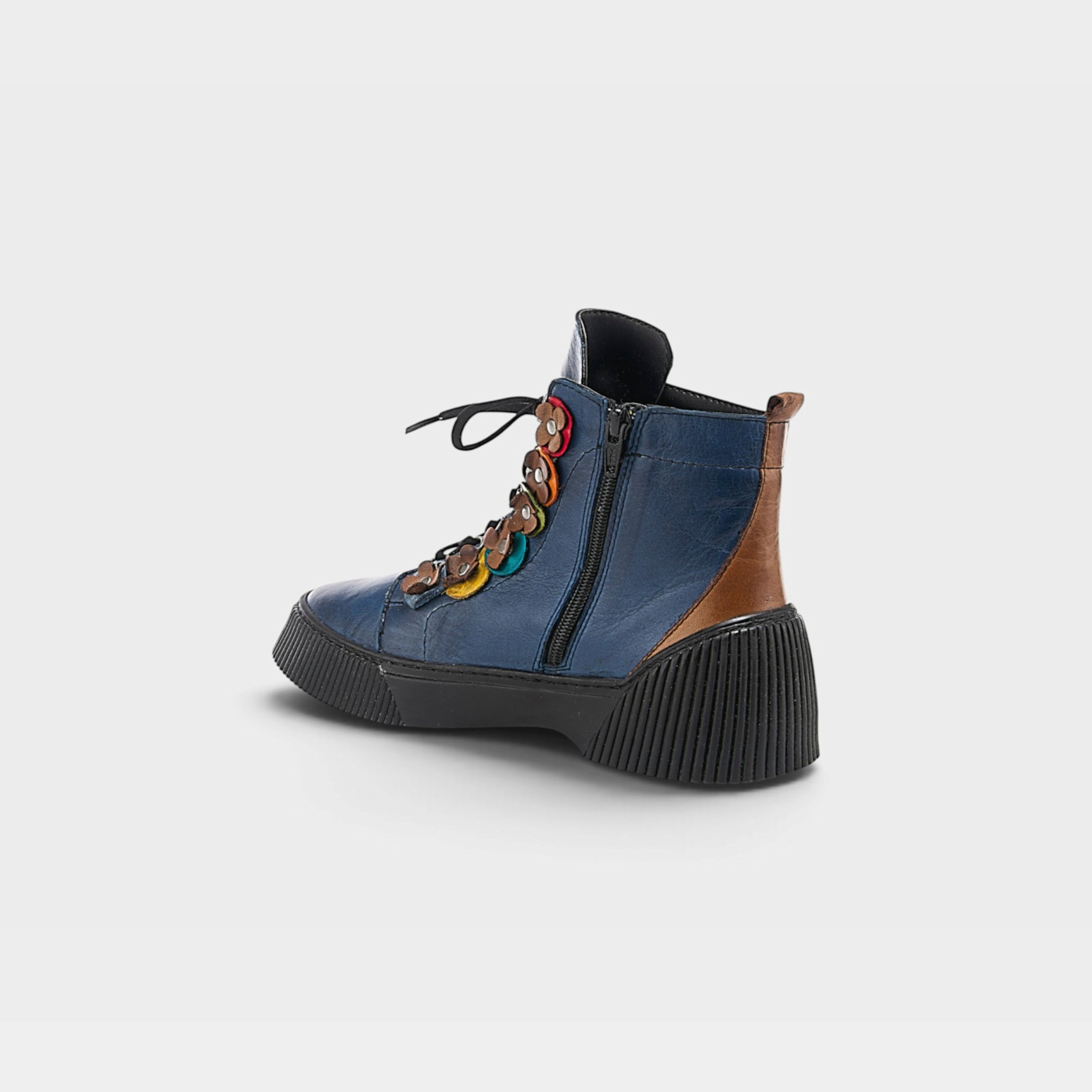 Spring Step Yeba Blue Multi Shoe