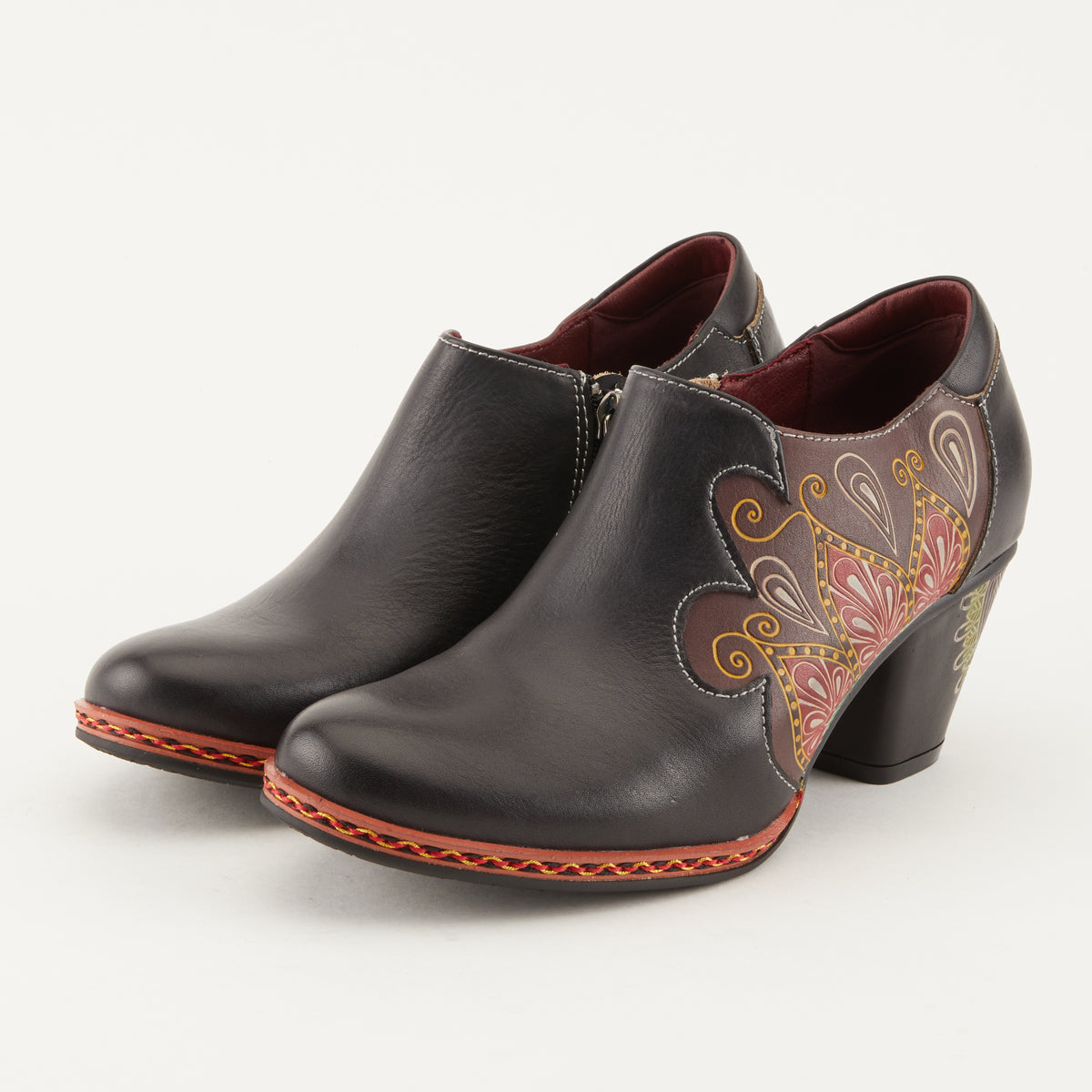 L'Artiste L'ARTISTE ZAMI SHOES shoe in blue with handcrafted leather design