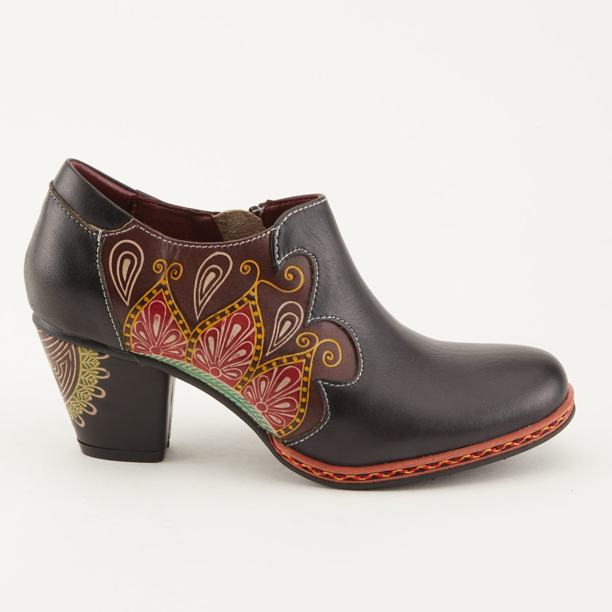 L'Artiste L'ARTISTE ZAMI SHOES shoe in blue with handcrafted leather design