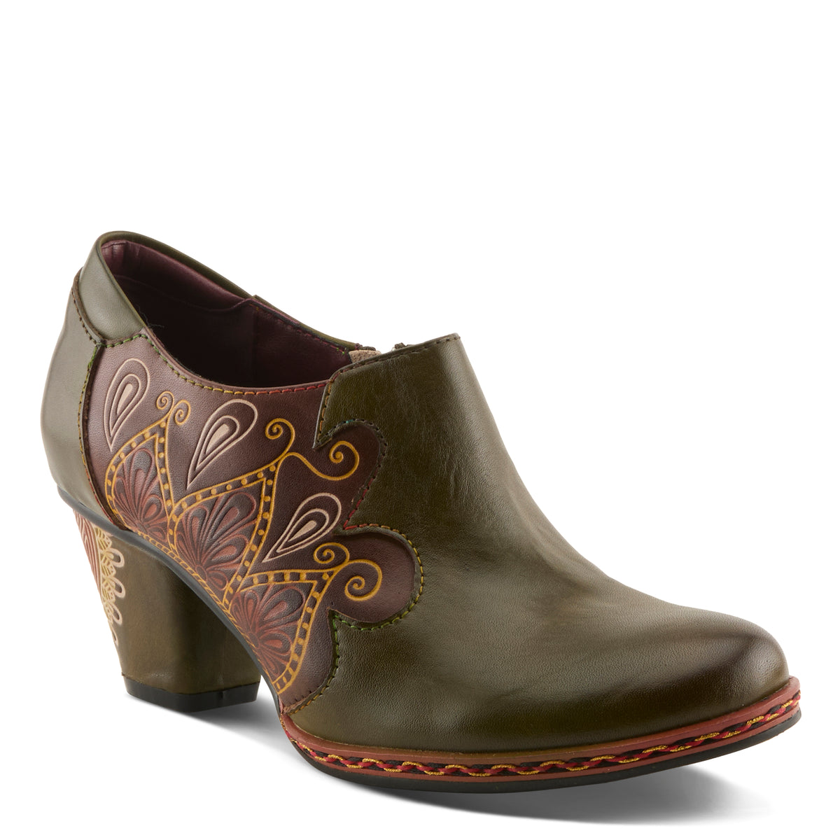 L'Artiste L'ARTISTE ZAMI SHOES shoe in brown with handcrafted leather design