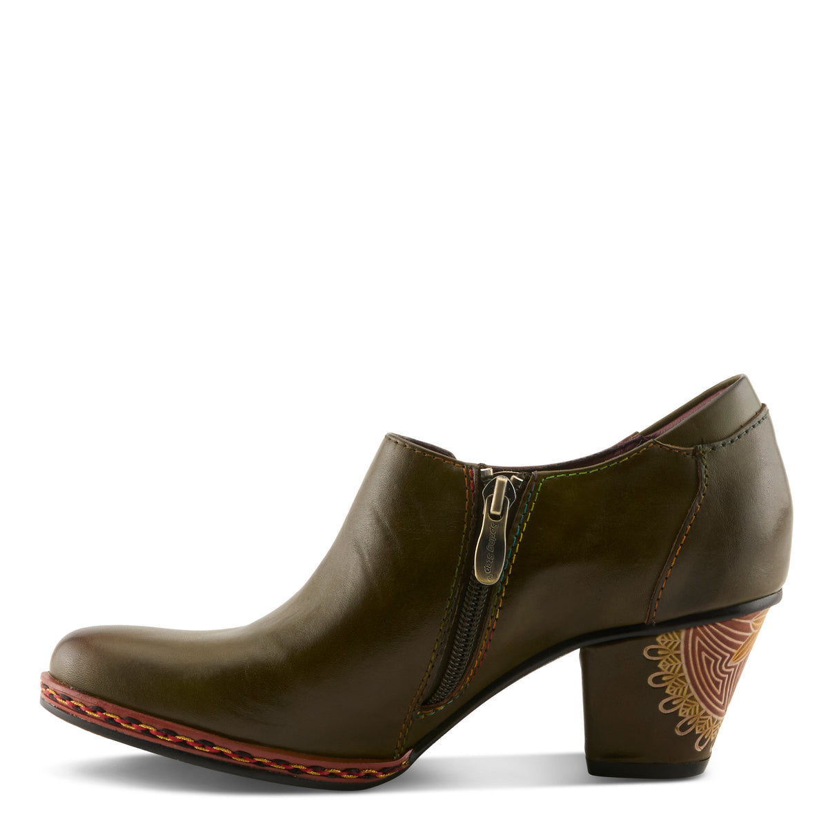 L'Artiste L'ARTISTE ZAMI SHOES shoe in brown with handcrafted leather design