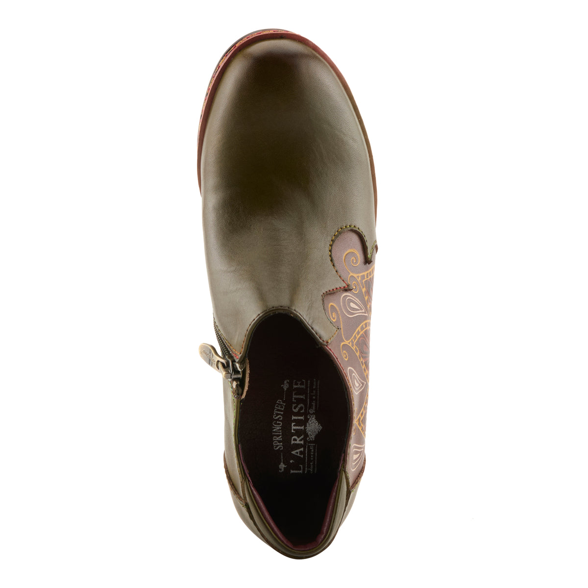 L'Artiste L'ARTISTE ZAMI SHOES shoe in brown with handcrafted leather design