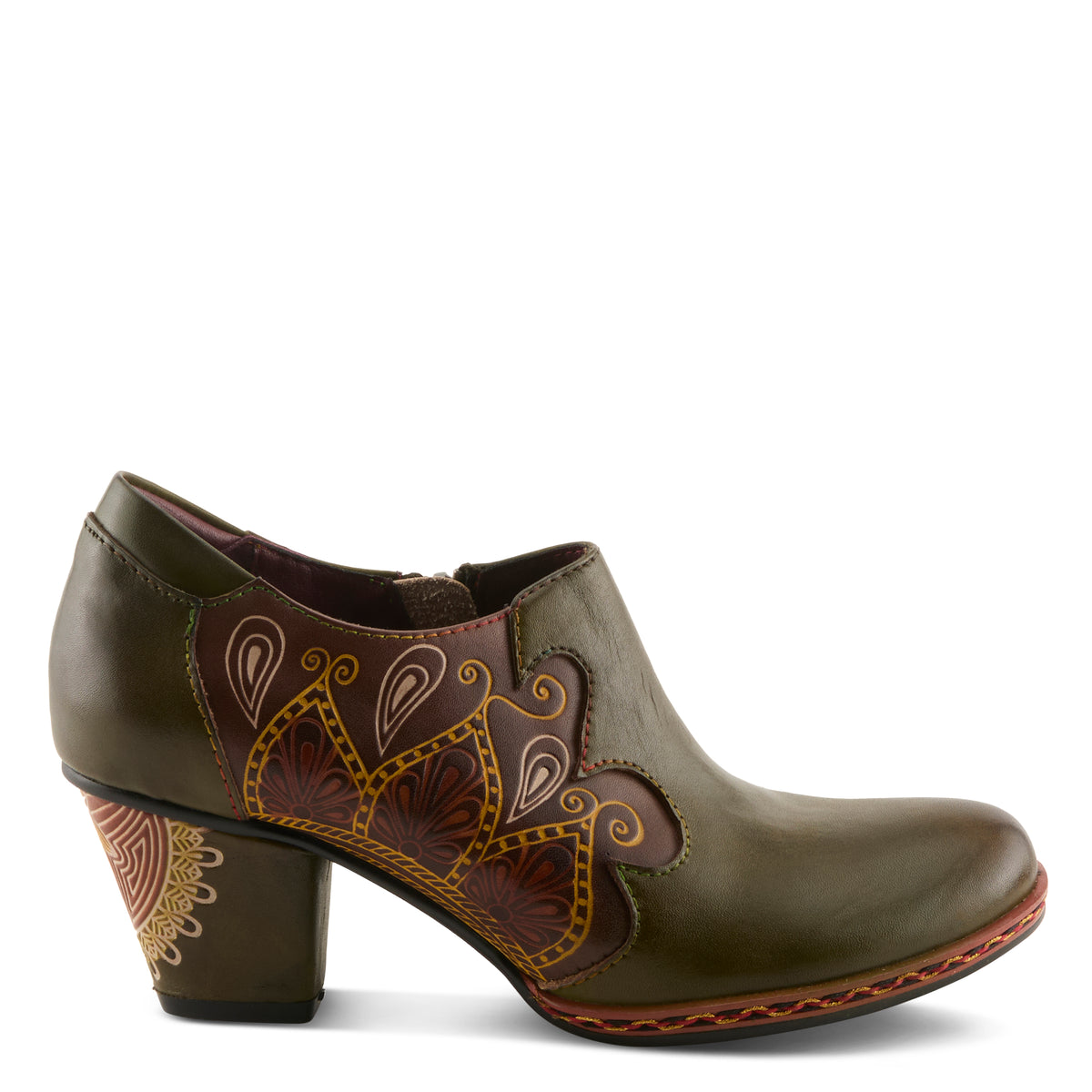L'Artiste L'ARTISTE ZAMI SHOES shoe in brown with handcrafted leather design