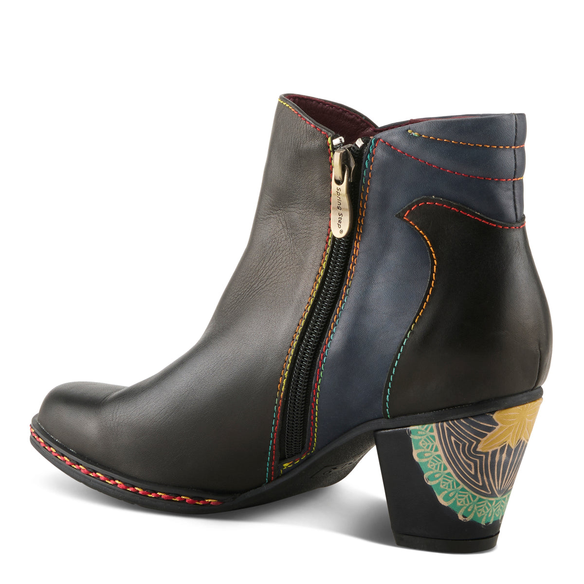 L'Artiste L'ARTISTE ZAMIHI BOOTS boot in blue with handcrafted leather design