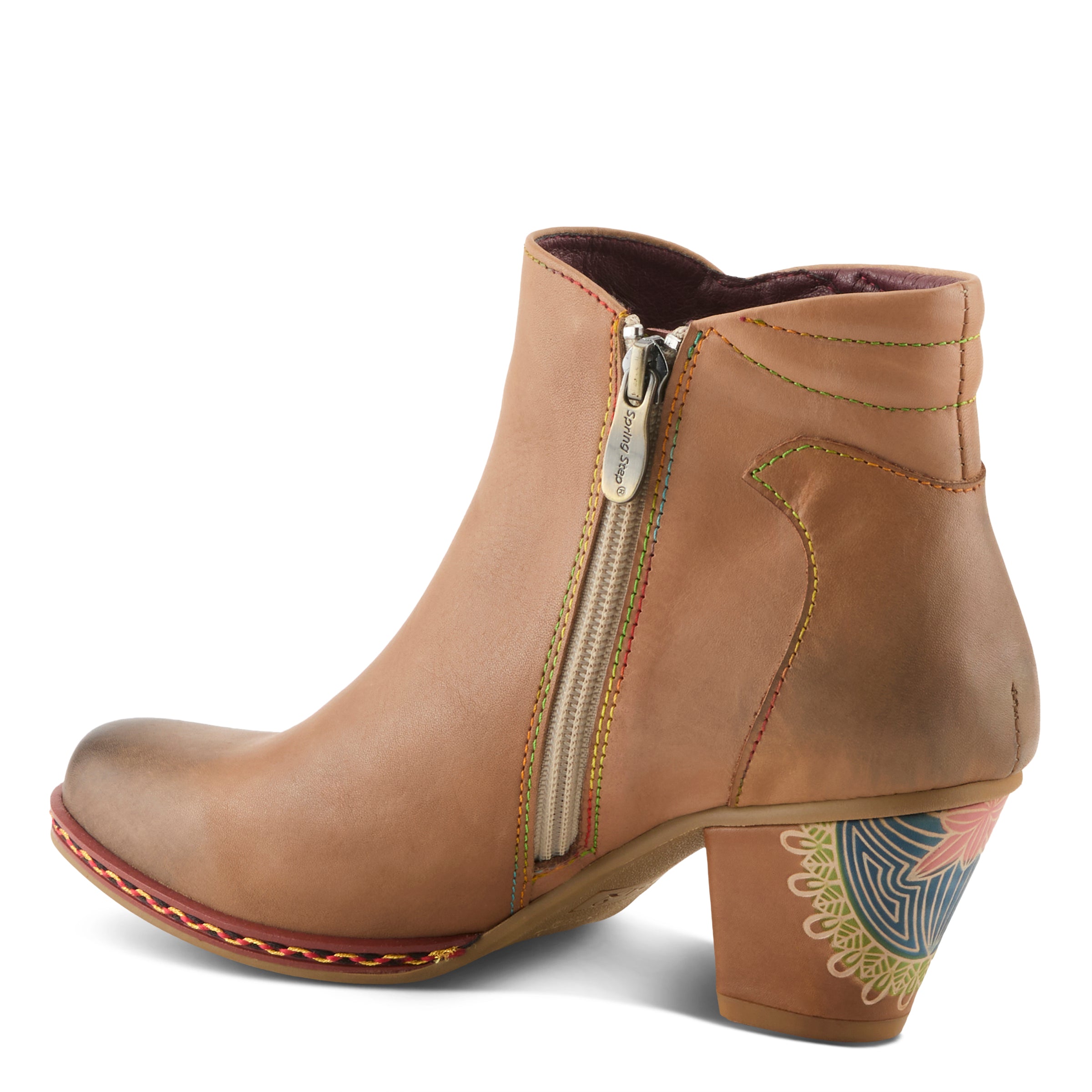 L'artiste Zamihi Boots: Embossed Design Boots – Spring Step Shoes