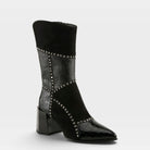 Azura Zayrina women's boot in black with leather upper and zipper detail