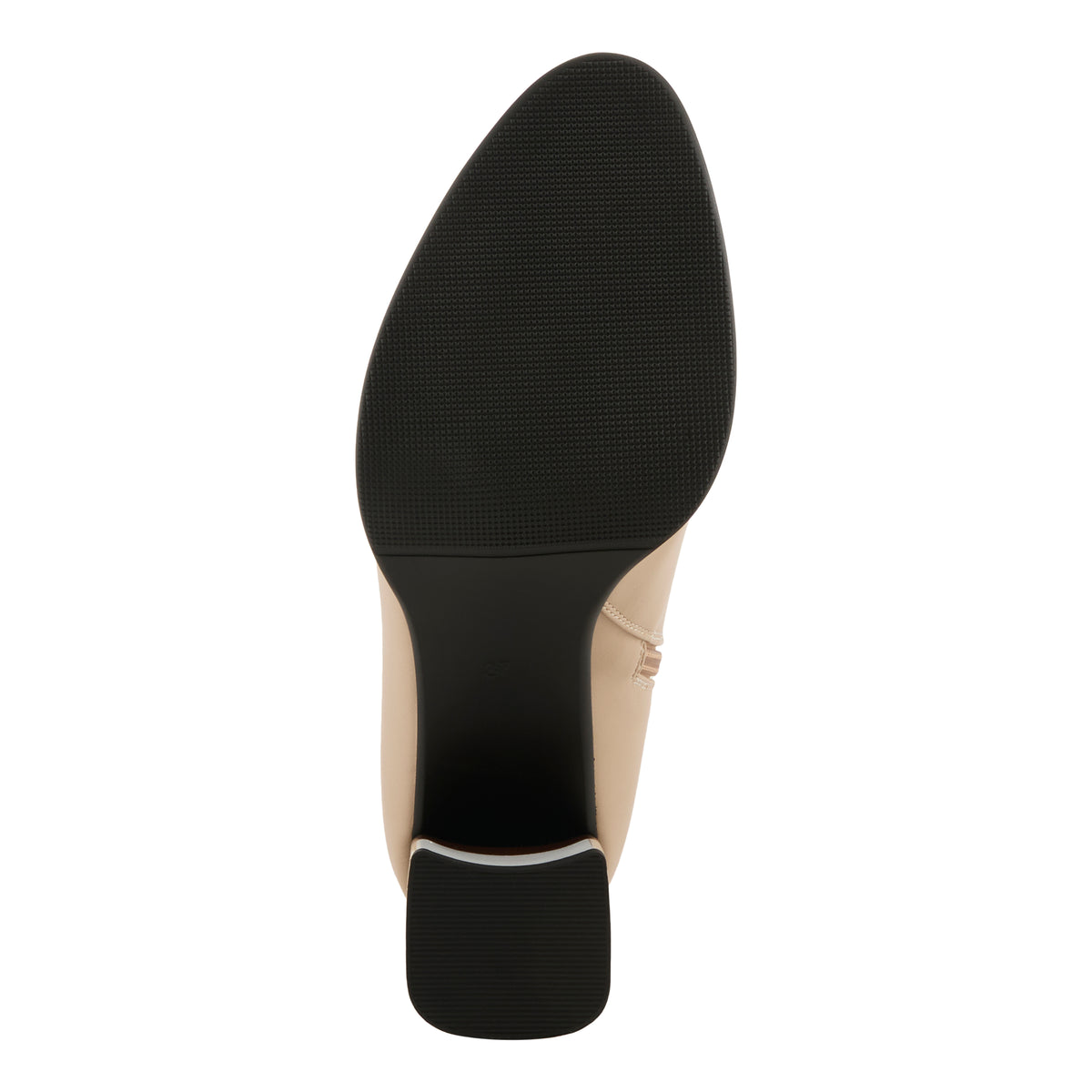 Azura Zontal women's boot in black with faux leather upper and zipper detail