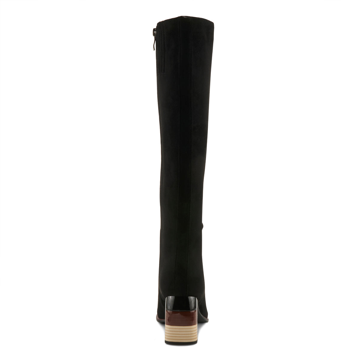 Azura Zontalhi women's boot in black with suede upper and zipper detail