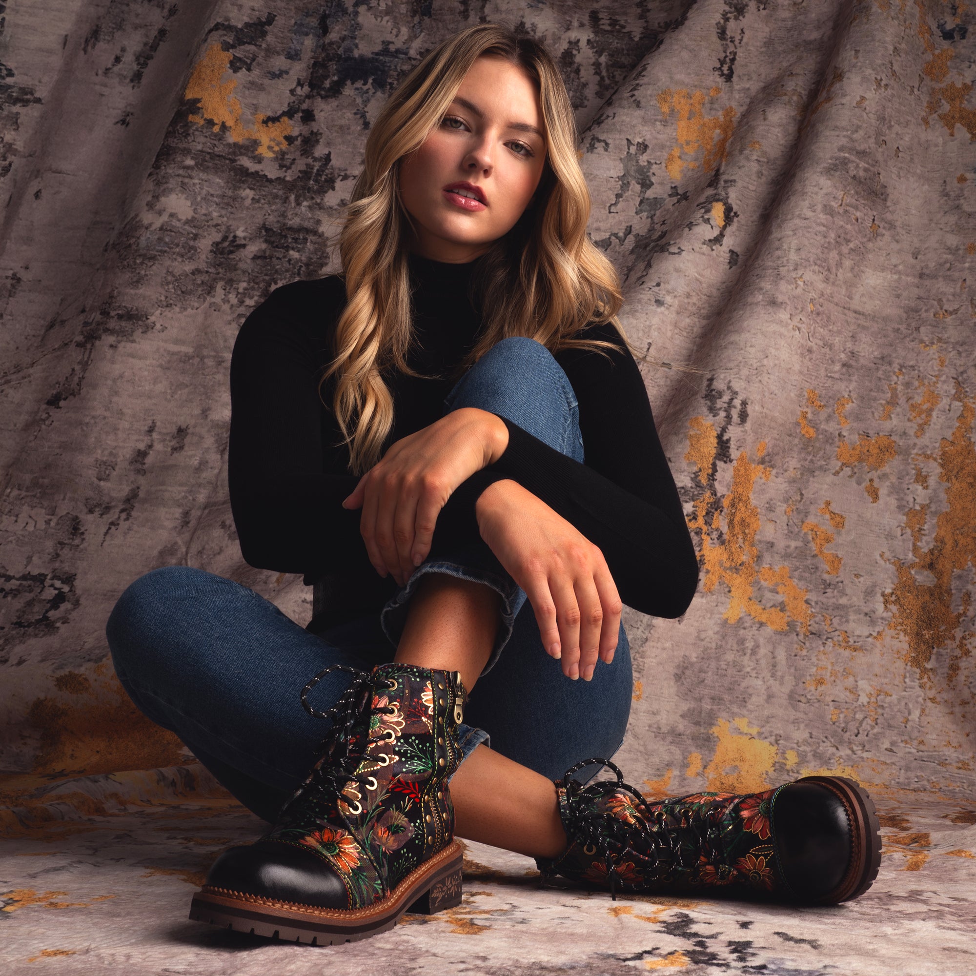 Comfortable Embroidered Boots for Women - Spring Step Shoes