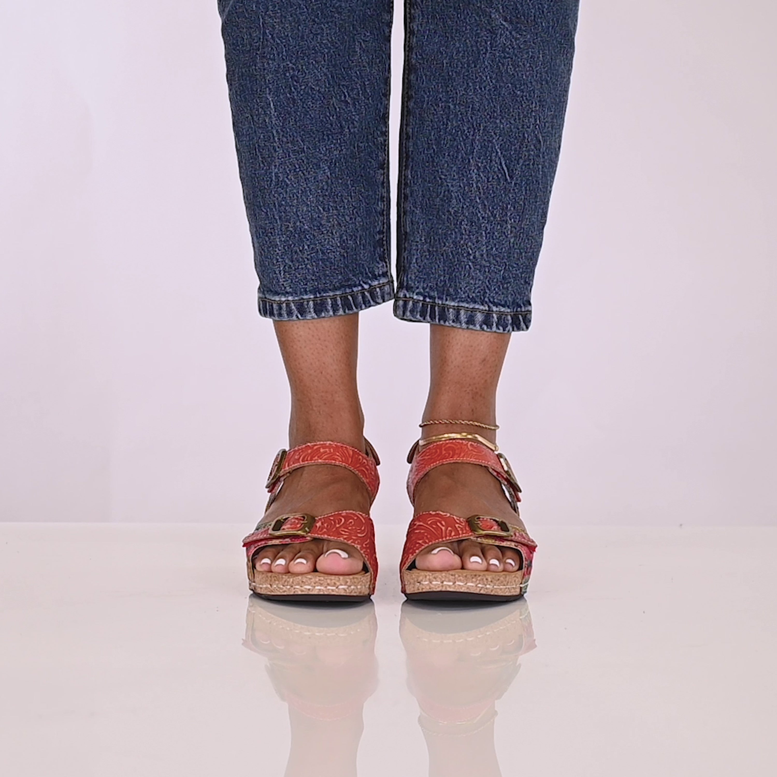 L'Artiste Osuna Wedge Sandals For Women – Spring Step Shoes