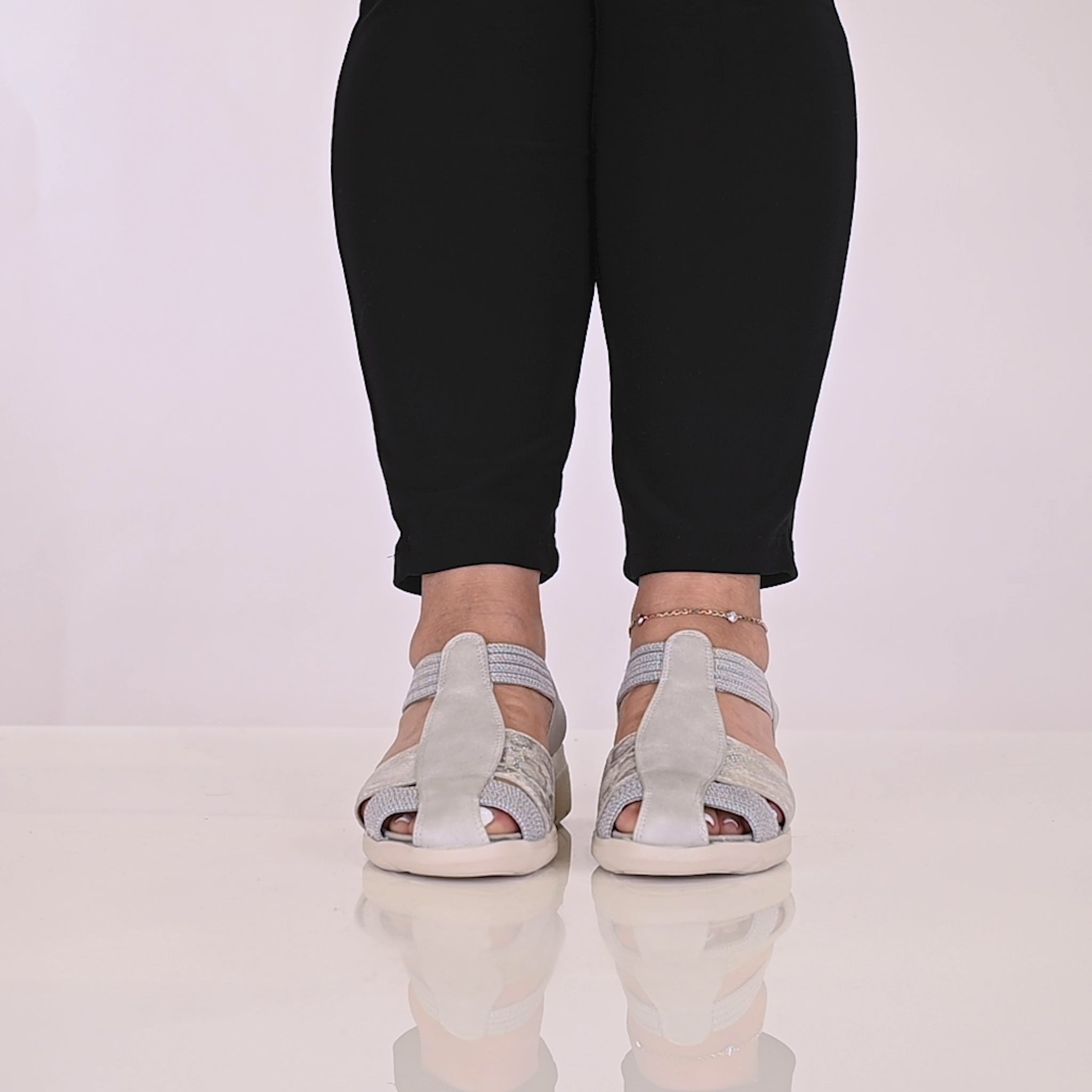 Flexus FLEXUS DAMARI SANDALS sandal in grey with flexible sole