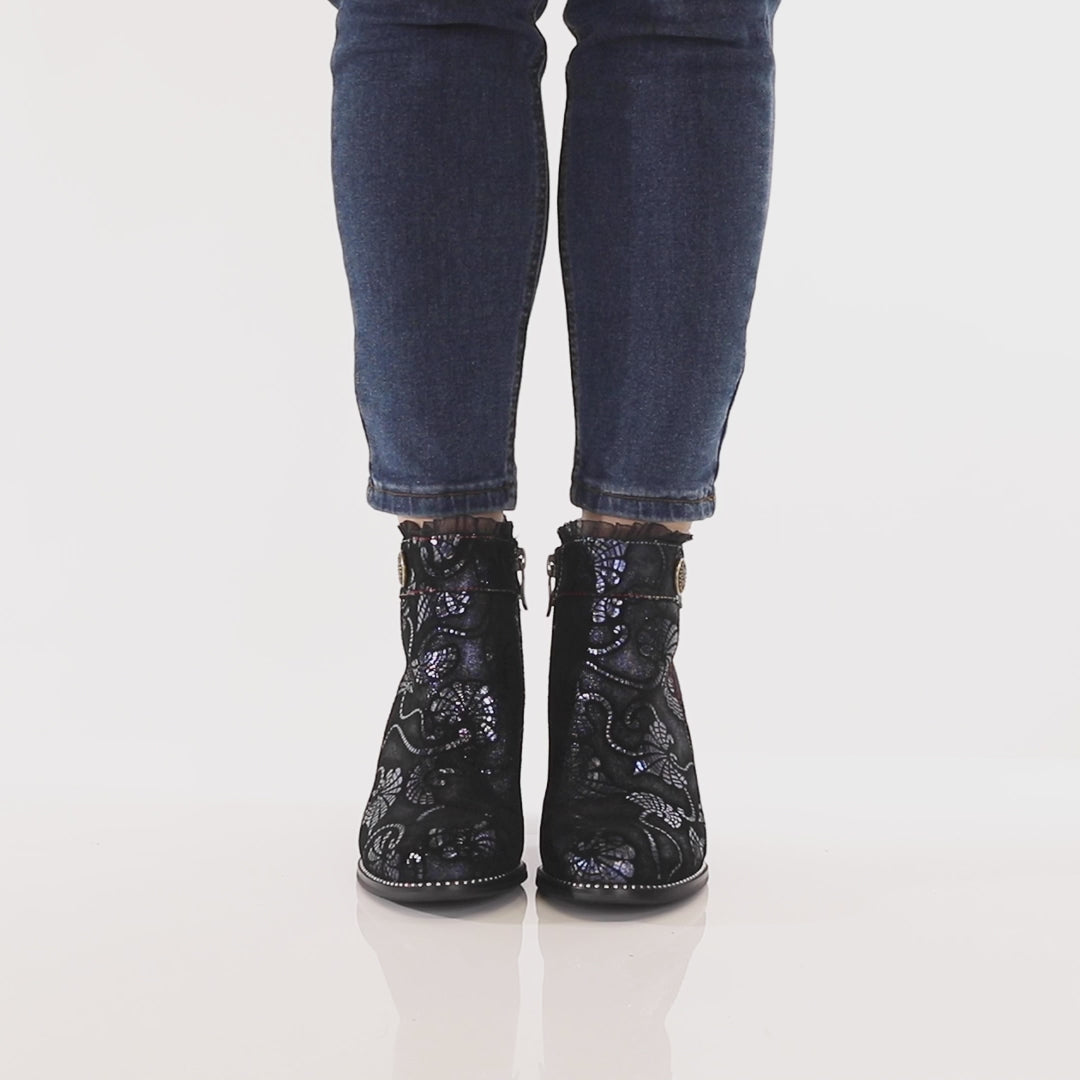 L'Artiste Dessa Zip up Bootie for Women - Spring Step Shoes