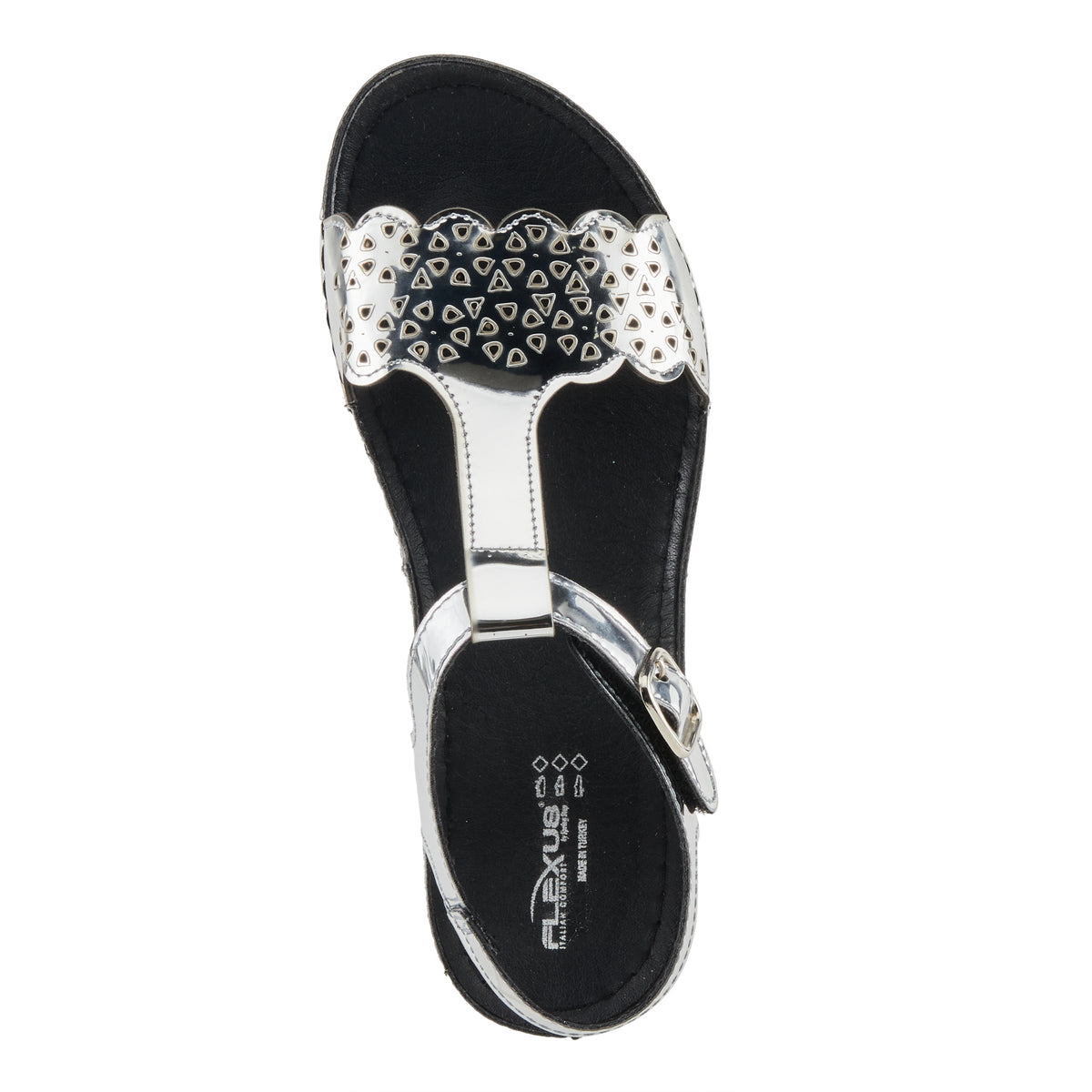 Flexus FLEXUS STEVE 140714 SANDAL sandal in silver with flexible sole
