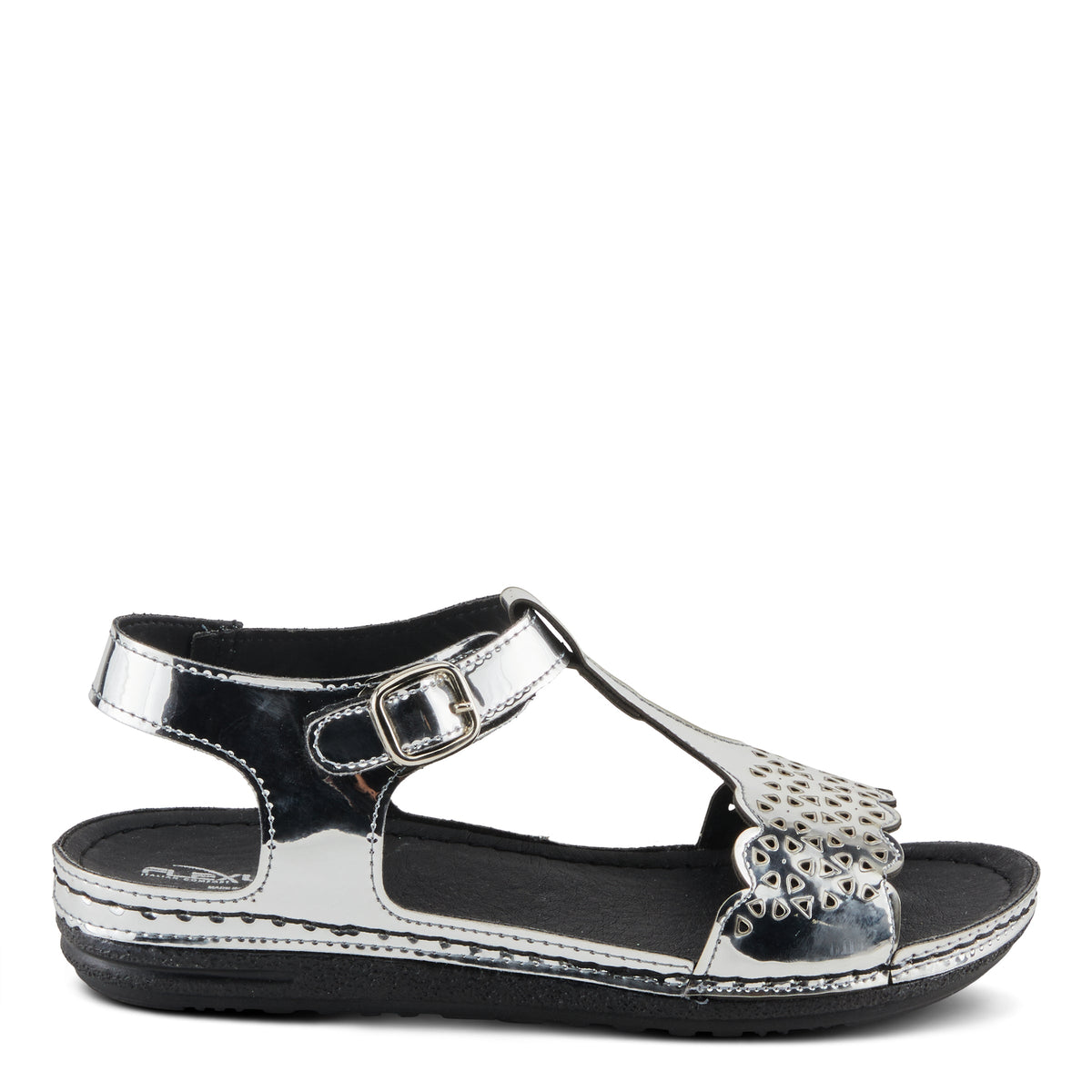 Flexus FLEXUS STEVE 140714 SANDAL sandal in silver with flexible sole