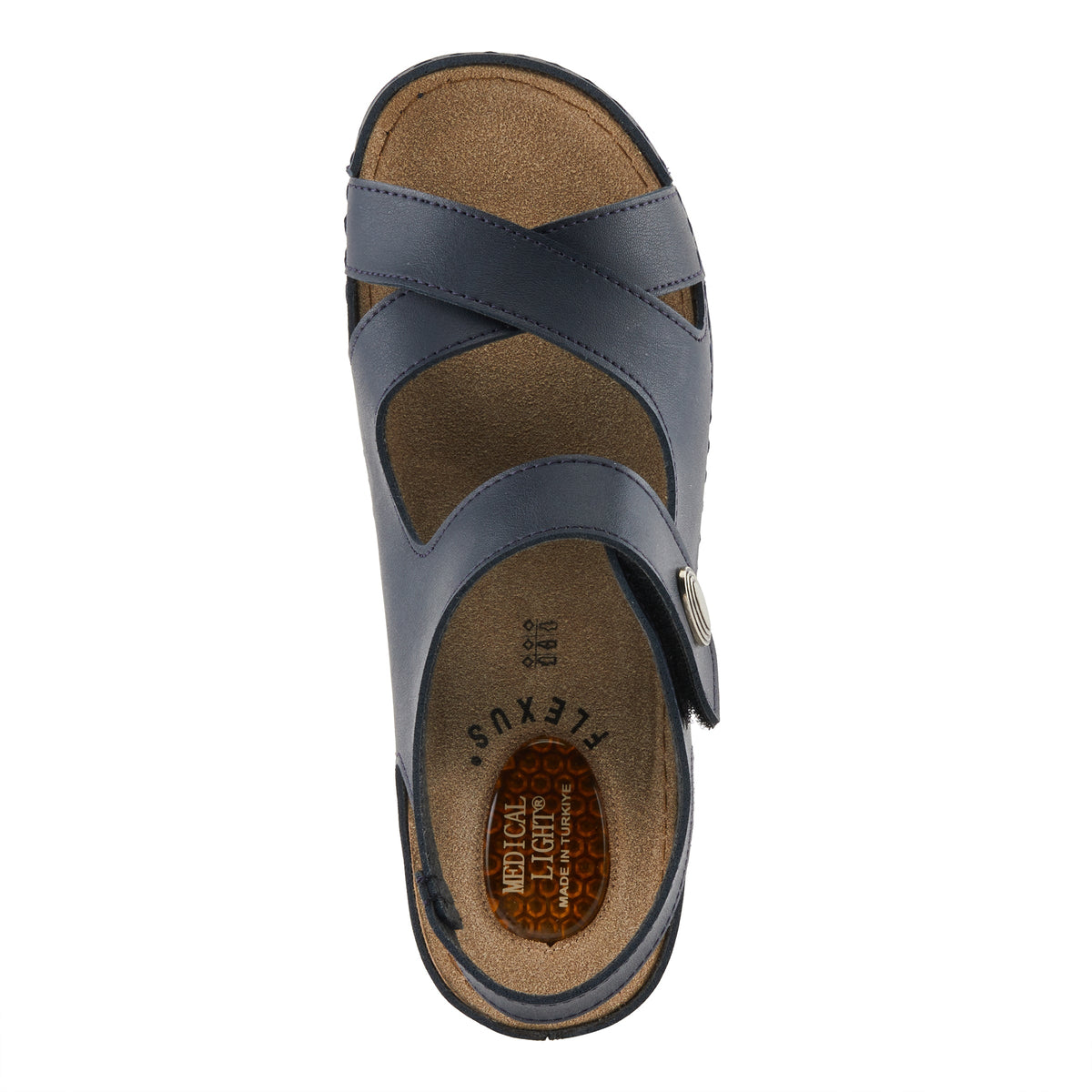 Flexus FLEXUS SEVILIO 5955 SANDAL sandal in navy with flexible sole