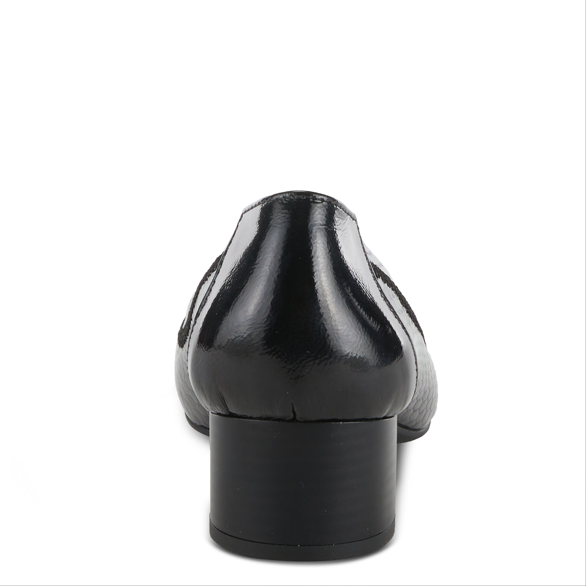 Spring Step SPRING STEP AHMERIA PUMP shoe in black patent with comfortable everyday design