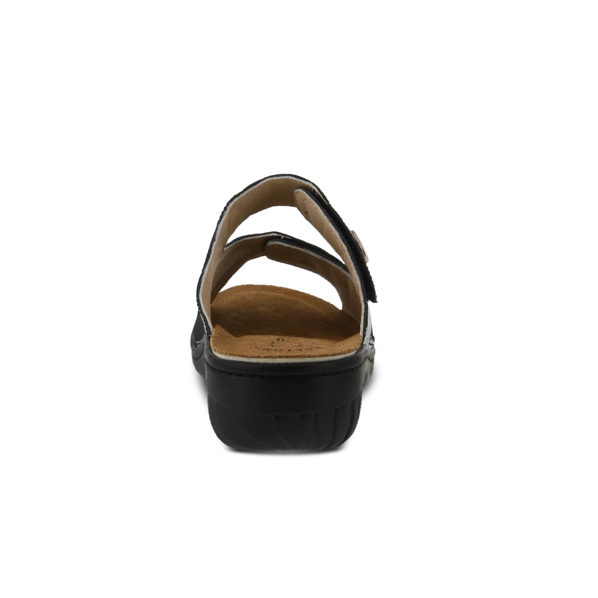 Flexus FLEXUS ALMERIA SLIDE SANDAL sandal in black patent with flexible sole