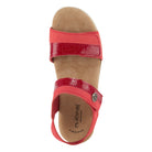 Flexus FLEXUS ALONSA SLINGBACK SANDAL sandal in red nubuck with flexible sole