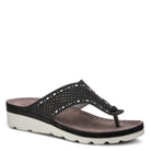 Flexus FLEXUS AMIGA THONG SANDALS sandal in black with flexible sole