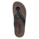 Flexus FLEXUS AMIGA THONG SANDALS sandal in black with flexible sole