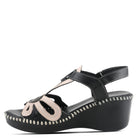 Spring Step SPRING STEP AMUNA T-STRAP SANDALS sandal in black multi with comfortable everyday design