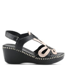 Spring Step SPRING STEP AMUNA T-STRAP SANDALS sandal in black multi with comfortable everyday design
