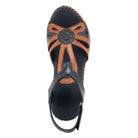 Spring Step SPRING STEP AMUNA T-STRAP SANDALS sandal in navy multi with comfortable everyday design