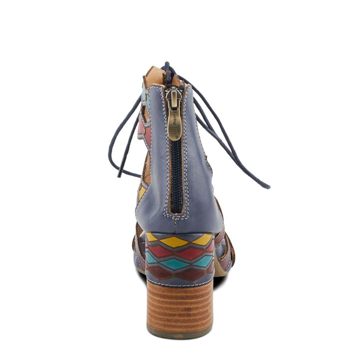 L'Artiste L'ARTISTE ARTDECO SANDALS sandal in beige multi with handcrafted leather design
